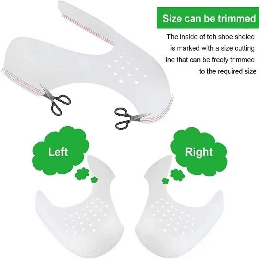 1/4/8 Par Ochraniaczy na Buty  – Crease Protector Toe recenzja i cena